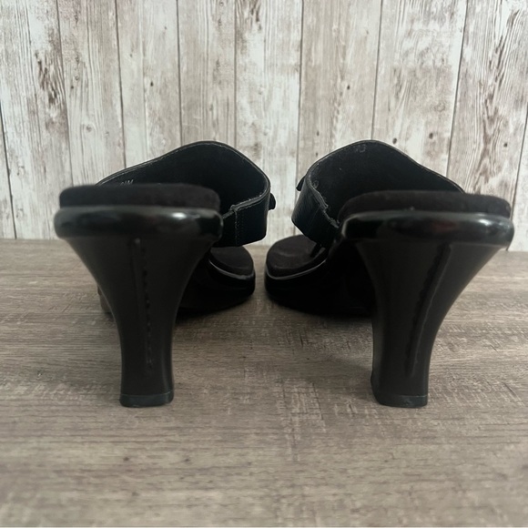 Dr. Scholl's Feel Crazy Good Black Animal Print Heels Sandals 6.5 - Picture 3 of 5